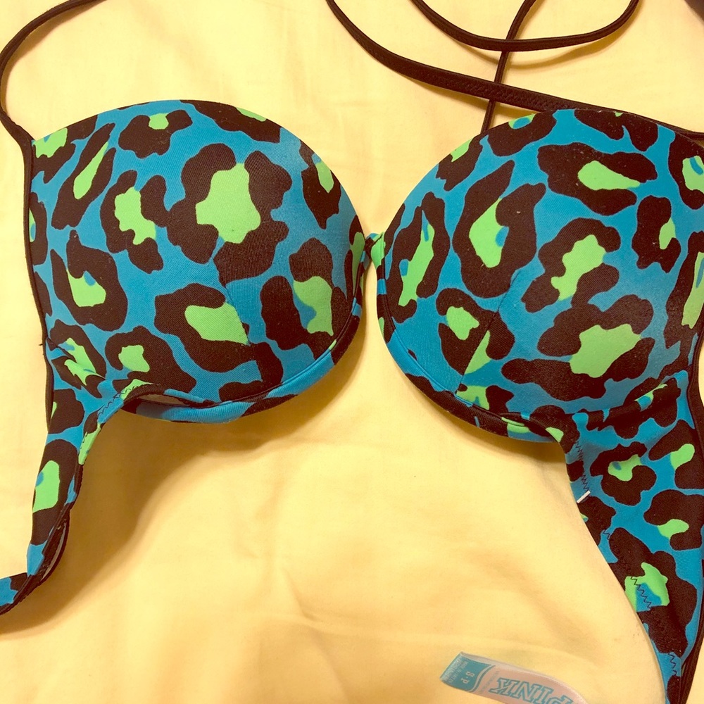 Pink swim top